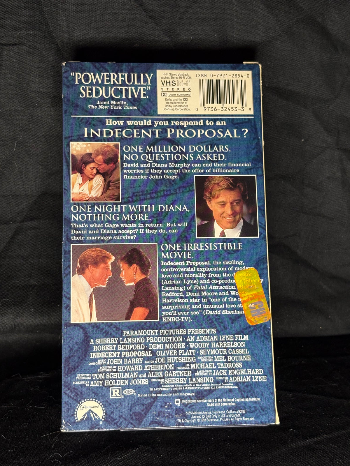 VHS | INDECENT PROPOSAL