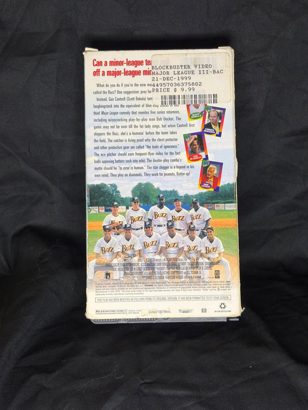 VHS | MAJOR LEAGUE (BACK TO THE MAJORS)