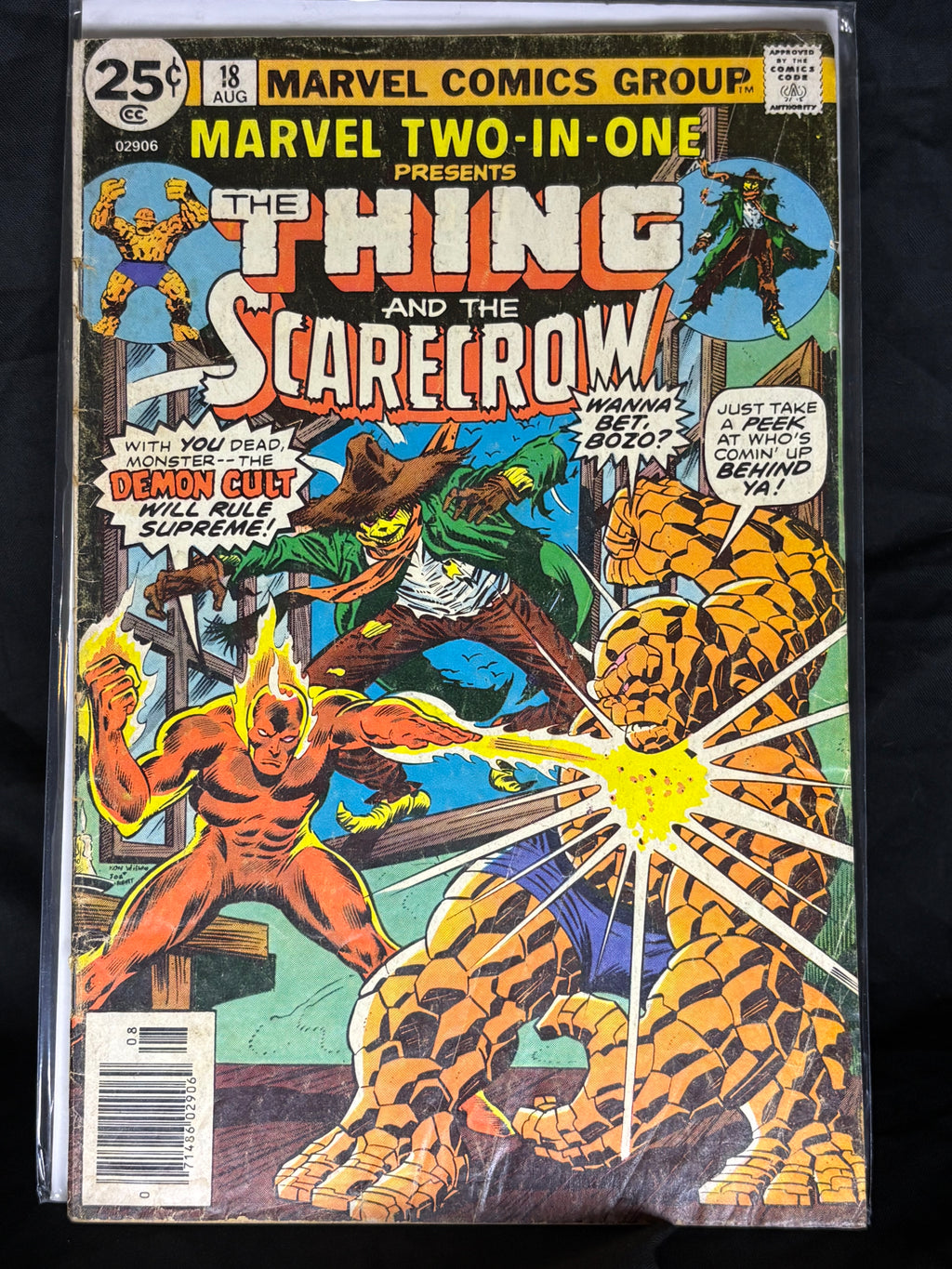 MARVEL TWO-IN-ONE #18 THE THING AND THE SCARECROW AUG 1976