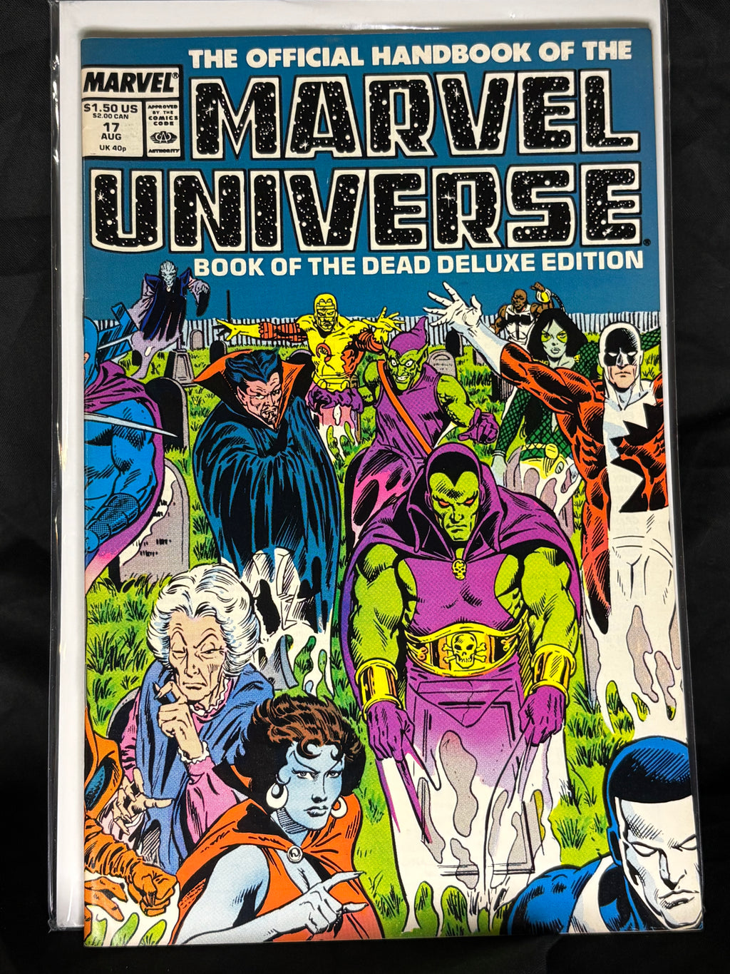 THE OFFICIAL HANDBOOK OF THE MARVEL UNIVERSE DELUXE EDITION #17 AUG 1987
