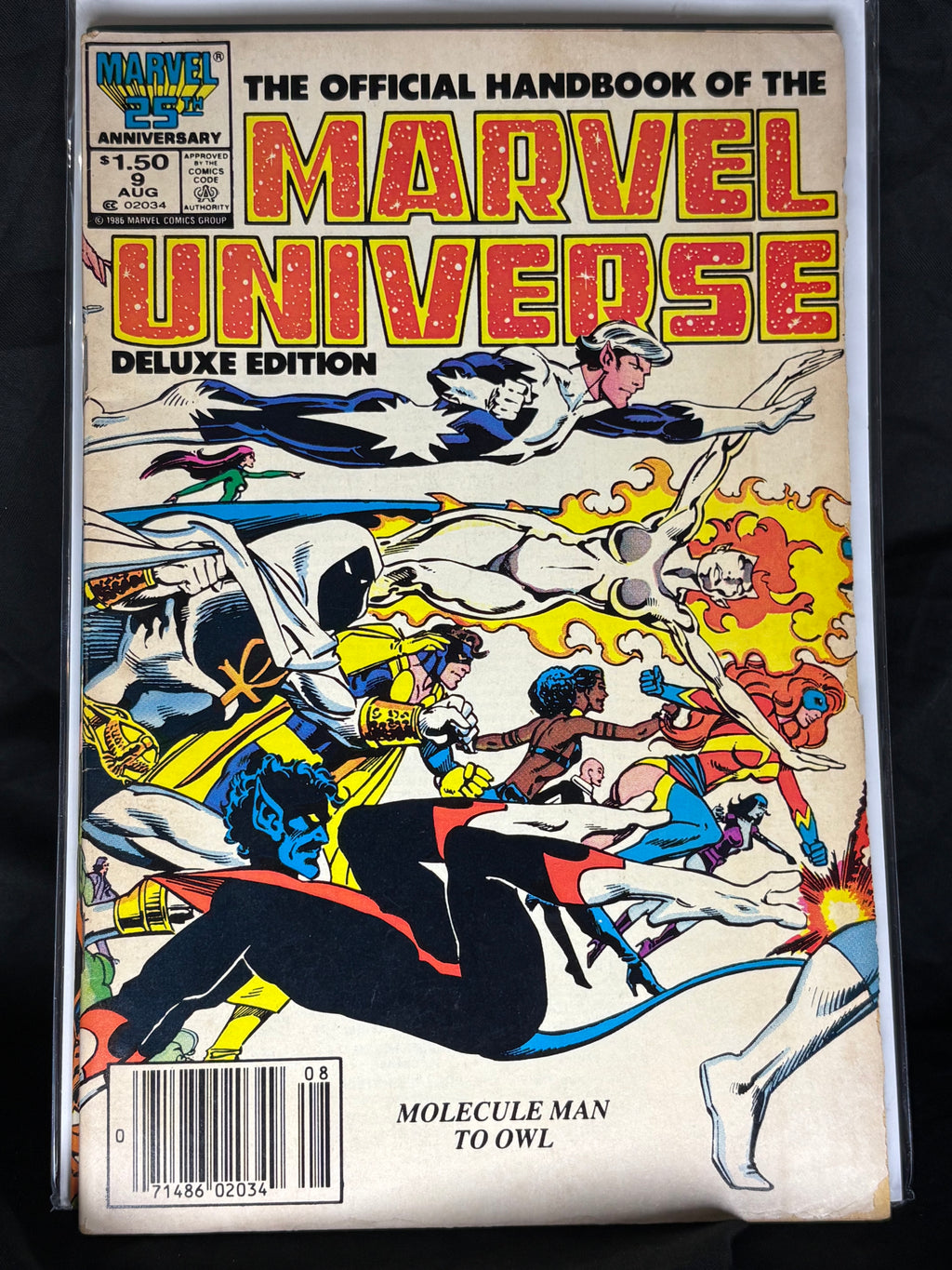 THE OFFICIAL HANDBOOK OF THE MARVEL UNIVERSE: DELUXE EDITION #9 AUG 1986