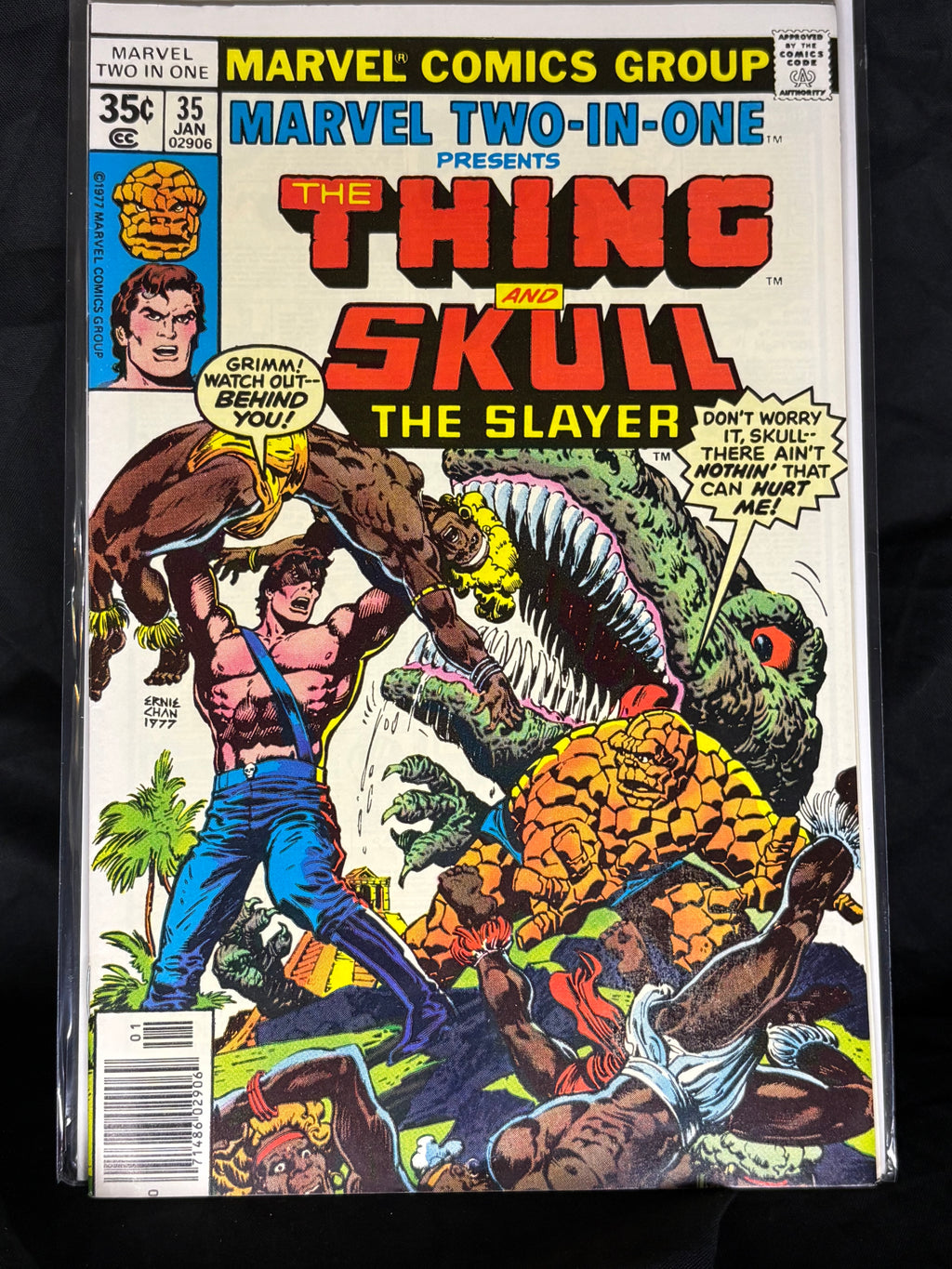 MARVEL TWO-IN-ONE #35 THE THING AND SKULL THE SLAYER JAN 1978