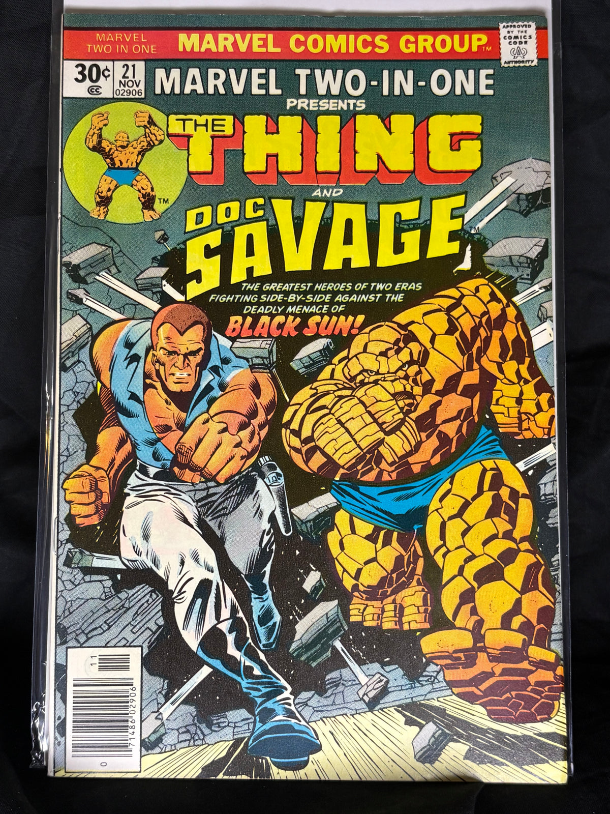MARVEL TWO-IN-ONE # 21 THE THING AND DOC SAVAGE NOV 1976